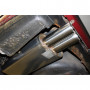 Silent stainless steel rear 2x76mm type 10 for BMW SERIE 3 320i/325i TYPE E30 (from 09/1987)