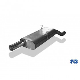 Silent stainless steel rear 1x70mm type 10 for BMW SERIE 3 318is TYPE E30