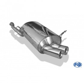 Silent stainless steel rear 2x80mm type 13 for BMW SERIE 3 316Ti TYPE E36