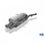 Silent stainless steel rear 2x80mm type 13 for BMW SERIE 3 316Ti TYPE E36