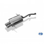 Silent stainless steel rear 2x80mm type 13 for BMW SERIE 3 316Ti TYPE E36