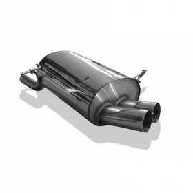 Silent stainless steel rear 2x80mm type 10 for BMW SERIE 3 316i/318Ti COMPACT TYPE E36