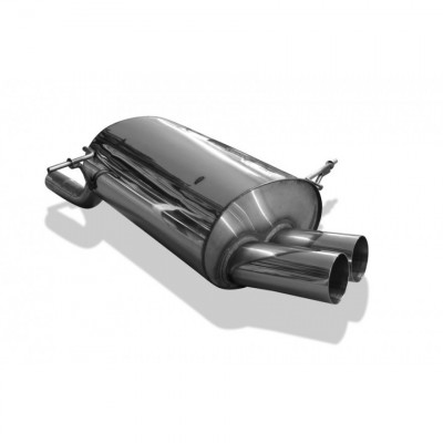 Silent stainless steel rear 2x80mm type 10 for BMW SERIE 3 316i/318Ti COMPACT TYPE E36