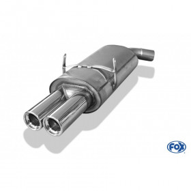 Silencieux arrière inox 2x76mm type 13 pour BMW SERIE 3 318is TYPE E36