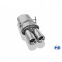 Silent stainless steel rear 2x90mm type 13 for BMW SERIE 3 318is TYPE E36
