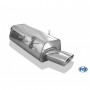 Silent stainless steel rear 1x135x80mm type 53 for BMW SERIE 3 316/318/320/323/325/328 TYPE E36