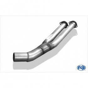 Stainless rear silencer connection tube for BMW SERIE 3 325/328 TYPE E36