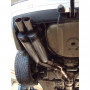 Silent rear doppelbox stainless steel 2x76mm type 10 for BMW SERIE 3 316/318/320/323/325/328 TYPE E36