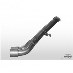 Doppelbox stainless steel tube for rear silencers for BMW SERIE 3 316/318 TYPE E36