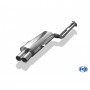 Silent stainless steel rear 2x76mm type 10 for BMW M3 TYPE E36