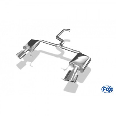 Silent rear duplex D-G stainless steel 1x160x90mm type 38 for SEAT LEON 5F ST CUPRA 265/280/290