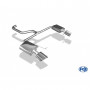 Silent rear duplex D-G stainless steel 1x160x90mm type 38 for SEAT LEON 5F ST CUPRA 265/280/290