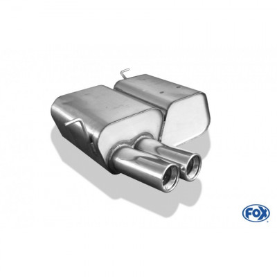 Silencieux arrière inox 2x80mm type 13 pour BMW 316Ti/318Ti/325Ti COMPACT TYPE E46