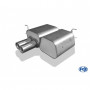 Silencieux arrière inox 2x80mm type 13 pour BMW 316Ti/318Ti/325Ti COMPACT TYPE E46