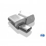 1x135x80mm stainless steel silent for BMW 316Ti/318Ti/325Ti COMPACT TYPE E46