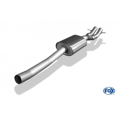 Stainless intermediate silencer for BMW 325Ti COMPACT TYPE E46
