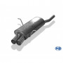 Silencieux arrière inox 2x76mm type 10 pour BMW 316/318 TYPE E46
