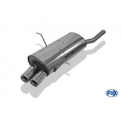 2x76mm stainless steel silent for BMW 316/318 TYPE E46