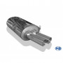 Silencieux arrière inox 2x76mm type 10 pour BMW 320/323/325/328/330 TYPE E46