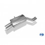 Silent stainless steel rear 2x76mm type 10 for BMW 320/323/325/328/330 TYPE E46