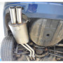 Silent stainless steel rear 2x76mm type 10 for BMW 320/323/325/328/330 TYPE E46