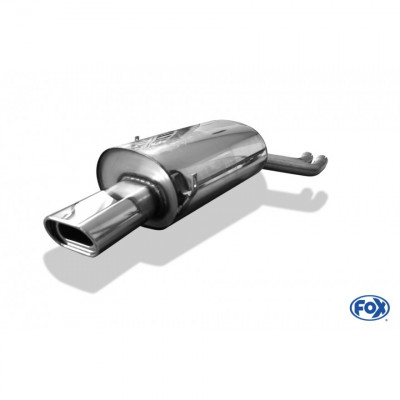 Silent stainless steel rear 1x135x80mm type 53 for BMW 320/323/325/328/330 TYPE E46