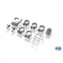 Silencieux arrière duplex D+G inox 2x76mm type 10 pour BMW 320/323/325/328/330 TYPE E46