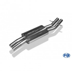 Silencieux intermédiaire inox pour BMW 320/323/325/328/330 TYPE E46