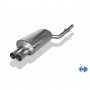 Silent stainless steel rear 2x76mm type 10 for BMW 320D TYPE E46