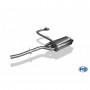 Silent rear duplex D-G stainless steel 2x76mm type 10 for BMW 320D TYPE E46