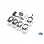 Silent rear duplex D-G stainless steel 2x76mm type 13 for BMW 320D TYPE E46