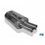 Silent stainless steel rear 2x76mm type 10 for BMW 330D/330XD TYPE E46