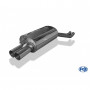 Silent stainless steel rear 2x76mm type 10 for BMW 330D/330XD TYPE E46