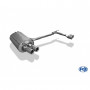 Silent rear duplex D-G stainless steel type 2x70mm type 13 for BMW 330D/330XD TYPE E46