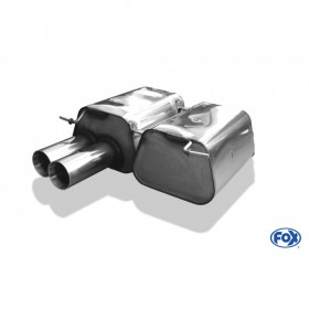 Silencieux arrière inox 2x80mm type 24 pour BMW 330i TYPE E90/91
