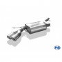 2x76mm stainless steel silent for BMW 320d TYPE E90/91/92