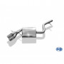 2x76mm stainless steel silent for BMW 320d TYPE E90/91/92
