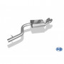 2x76mm stainless steel silent for BMW 320d TYPE E90/91/92