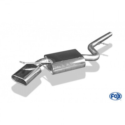 Silent stainless steel rear 1x160x80mm type 52 for BMW 320d TYPE E90/91/92