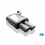 Silent stainless steel rear 2x80mm type 25 for BMW 325d/330d TYPE E90/91/92