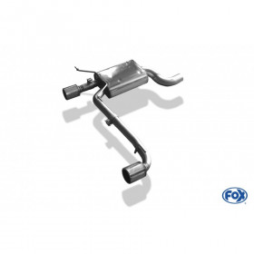 Silencieux arrière duplex inox 1x90mm type 12 pour BMW 325d/330d TYPE E90/91/92