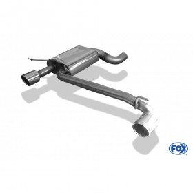 Silent rear duplex stainless steel 1x90mm type 16 for BMW 325d/330d TYPE E90/91/92