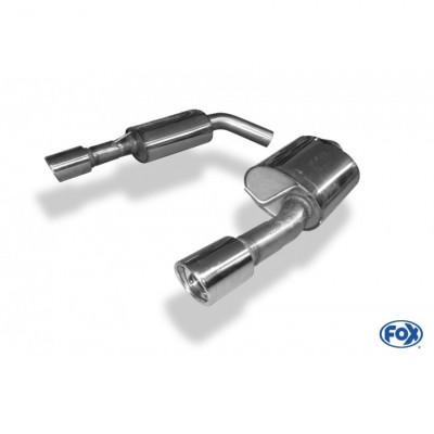 Silencieux arrière duplex inox 1x90mm type 17 pour BMW 335i/335d TYPE E90/91/92/93