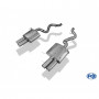 Silencieux arrière duplex inox 2x90mm type 10 pour BMW M3 TYPE E92/93