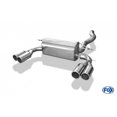 Silencieux arrière duplex inox 2x80mm type 12 pour BMW 435i TYPE F32/33/36 PACK-M