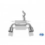 Silencieux arrière duplex inox 2x80mm type 12 pour BMW 435i TYPE F32/33/36 PACK-M