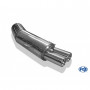 2x80mm stainless steel silent for BMW 525i/530i TYPE E34