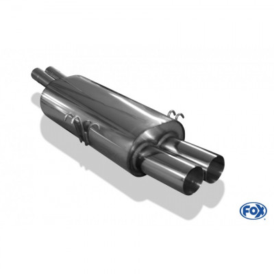Silent stainless steel rear 2x76mm type 10 for BMW M5 TYPE E34