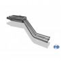 Silent stainless steel rear 2x76mm type 10 for BMW M5 TYPE E34