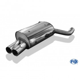 Silencieux arrière inox 2x76mm type 10 pour BMW 520i/523i/525i/528i TYPE E39